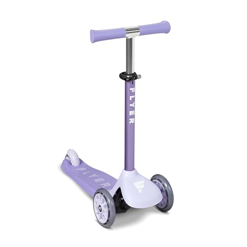 Radio Flyer Glider Jr., Radio Flyer Lean to Steer Toddler Scooter, Purple, for Kids Ages 2-5 Years