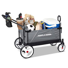 Load image into Gallery viewer, Radio Flyer City Luxe Stroll ‘N Wagon, Grey with Parent Caddy and Internal Storage Pockets, for 1+ Years
