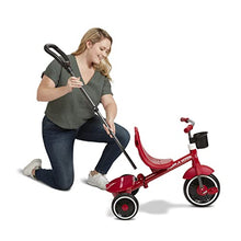 Load image into Gallery viewer, Radio Flyer Pedal &amp; Push 4-in-1 Stroll &#39; N Trike®, Red Tricycle, for Toddlers Ages 1-5 (Amazon Exclusive), Toddler Bike Large
