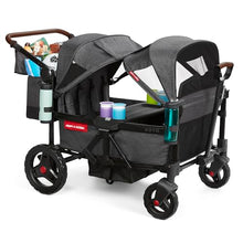 Load image into Gallery viewer, Radio Flyer Voya Stroller Wagon, 4 Seater Wagon Stroller for Kids with Low Sides, Baby Stroller Wagon, Quad Stroller
