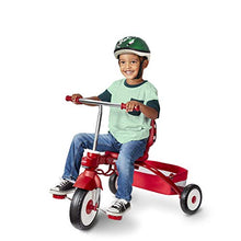 Load image into Gallery viewer, Radio Flyer Deluxe EZ Fold 4-in-1 Stroll &#39;N Trike, Red Tricycle, Toddler Bike
