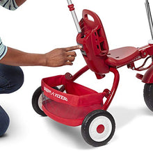 Load image into Gallery viewer, Radio Flyer Deluxe EZ Fold 4-in-1 Stroll &#39;N Trike, Red Tricycle, Toddler Bike
