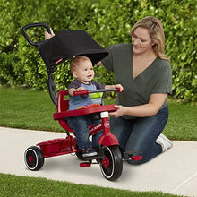 Load image into Gallery viewer, Radio Flyer Pedal &amp; Push 4-in-1 Stroll &#39; N Trike®, Red Tricycle, for Toddlers Ages 1-5 (Amazon Exclusive), Toddler Bike Large
