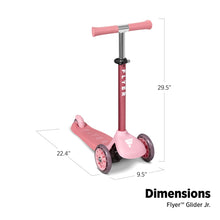 Load image into Gallery viewer, Radio Flyer Glider Jr., Radio Flyer Lean to Steer Toddler Scooter, Pink, for Kids Ages 2-5 Years
