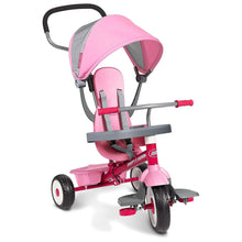 Load image into Gallery viewer, Radio Flyer 4 in 1 Stroll N Trike Versatile Infant Stroller Tricycle with Adjustable Seat for Babies 9 Months to Children 5 Years Old, Pink
