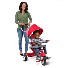 Load image into Gallery viewer, Radio Flyer EZ Fold 4 in 1 Stroll N Trike Versatile Infant Toddler Stroller Tricycle for Babies 9 Months to Children 5 Years Old, Red
