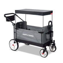 Load image into Gallery viewer, Radio Flyer City Luxe Stroll ‘N Wagon, Grey with Parent Caddy and Internal Storage Pockets, for 1+ Years
