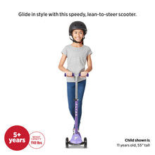 Load image into Gallery viewer, Radio Flyer Glider Pro, Radio Flyer Lean to Steer Kids Scooter, Purple, for Kids Ages 5+ Years
