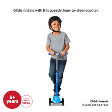 Load image into Gallery viewer, Radio Flyer Glider Pro, Radio Flyer Lean to Steer Kids Scooter, Blue, for Kids Ages 5+ Years
