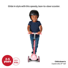 Load image into Gallery viewer, Radio Flyer Glider Jr., Radio Flyer Lean to Steer Toddler Scooter, Pink, for Kids Ages 2-5 Years
