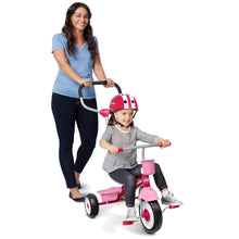 Load image into Gallery viewer, Radio Flyer 4 in 1 Stroll N Trike Versatile Infant Stroller Tricycle with Adjustable Seat for Babies 9 Months to Children 5 Years Old, Pink
