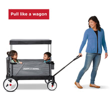 Load image into Gallery viewer, Radio Flyer City Luxe Stroll ‘N Wagon, Grey with Parent Caddy and Internal Storage Pockets, for 1+ Years
