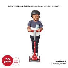 Load image into Gallery viewer, Radio Flyer Glider Jr., Radio Flyer Lean to Steer Toddler Scooter, Red, for Kids Ages 2-5 Years
