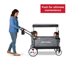 Load image into Gallery viewer, Radio Flyer City Luxe Stroll ‘N Wagon, Grey with Parent Caddy and Internal Storage Pockets, for 1+ Years
