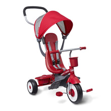 Load image into Gallery viewer, Radio Flyer EZ Fold 4 in 1 Stroll N Trike Versatile Infant Toddler Stroller Tricycle for Babies 9 Months to Children 5 Years Old, Red
