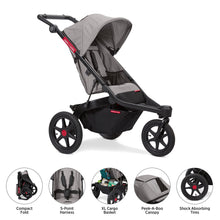 Load image into Gallery viewer, Radio Flyer Momentum Jogging Stroller, Infant Stroller with Quick Switch, 6+ Months, Gray
