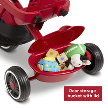 Load image into Gallery viewer, Radio Flyer Pedal &amp; Push 4-in-1 Stroll &#39; N Trike®, Red Tricycle, for Toddlers Ages 1-5 (Amazon Exclusive), Toddler Bike Large
