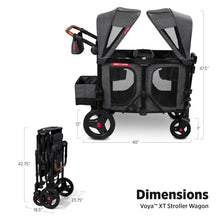 Load image into Gallery viewer, Radio Flyer Voya XT Stroller Wagon, 2 Seater Wagon Stroller for Kids, Baby Stroller Wagon
