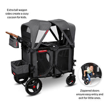 Load image into Gallery viewer, Radio Flyer Voya XT Stroller Wagon, 2 Seater Wagon Stroller for Kids, Baby Stroller Wagon
