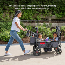 Load image into Gallery viewer, Radio Flyer Voya Stroller Wagon, 2 Seater Wagon Stroller for Kids with Low Sides, Baby Stroller Wagon, Double Stroller
